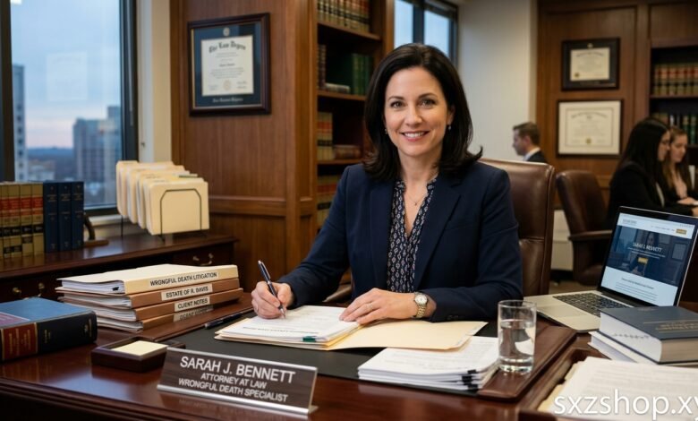 Experienced wrongful death attorney reviewing legal documents for a fatal accident compensation case